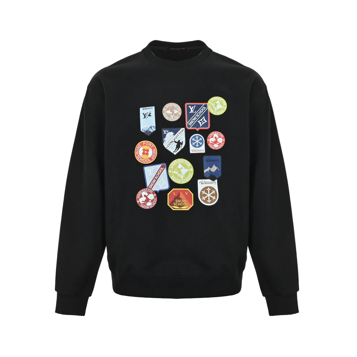 Louis Vuitton/Louis Vuitton 25Fw badge crew neck sweatshirt
